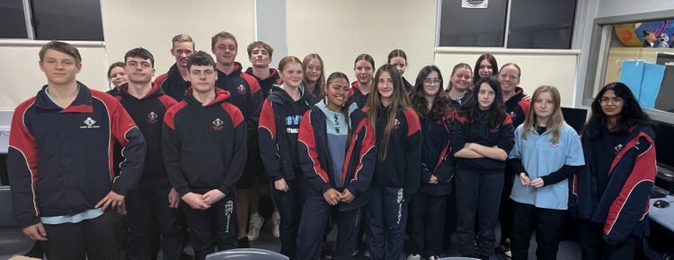 Group of 20 students in room